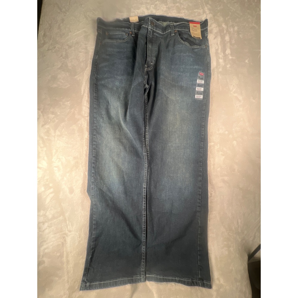 Levis 559 Relaxed Straight Mens Jeans 40x32 Blue Stretch Denim 00559-0461